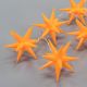 Vianočné LED hviezdy - oranžové, 10 LED