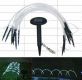 Záhradné solárne LED osvetlenie oblúk - 8 ks