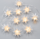 NEXOS Vianočné LED hviezdy, teplá biela, transparentný kábel