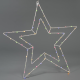 NEXOS Vianočná LED dekorácia strieborná hviezda, farebná