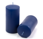 Sada stĺpových sviečok, 15 cm, Ø 7,5 cm, modrá, 4 ks