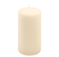 Sada stĺpových sviečok, 15 cm, Ø 7,5 cm, krémová, 4 ks