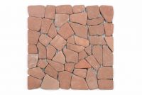 Mramorová mozaika Garth - červená / terakota – obklady 1 ks