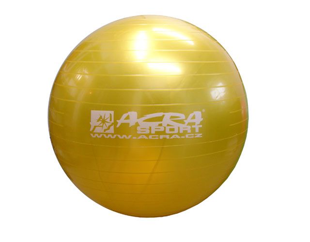 Gymnastická lopta 650 mm žltá