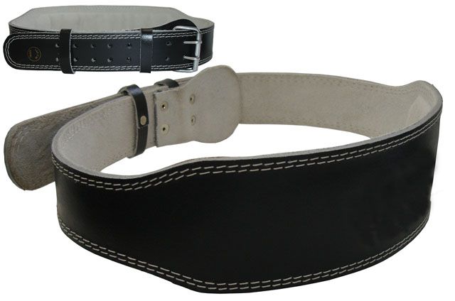 Vzpieračský pás kožený - veľkosť L - 110 - 115 cm