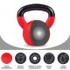 Gorilla Sports Sada kettlebellov, pogumovaný povrch, 24 kg