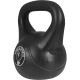 Gorilla Sports Kettlebell činka, plast, čierna, 18 kg
