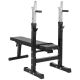 Gorilla Sports Posilňovacia polohovateľná lavica + činky 70 kg