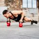 Gorilla Sports Kettlebell činka, pogumovaný povrch, 28 kg