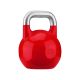 Gorilla Sports Súťažný kettlebell, červený, 32 kg