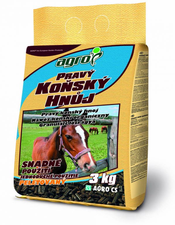 Obrázok Hnojivo Agro  Pravý koňský hnůj 3 kg 000774