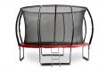 Trampolína G21 SpaceJump, 366 cm, červená, so sieťou+ schody