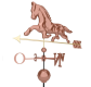 Dekoratívna medená koruhvička kôň, 118 cm