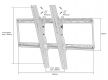 Nástenný držiak na ploché TV – sklopný