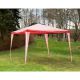 Záhradný párty stan - červený 3 x 3 m + 4 bočné steny