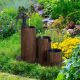 Záhradná fontána - fontána drevená svetlo hnedá