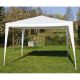 Záhradný párty stan - biely 3 x 3 m + 4 bočné diely