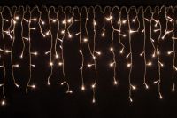 Vianočný svetelný dážď 400 LED teplá biela - 10 m