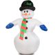 Osvetlený snehuliak 240 cm, nafukovací