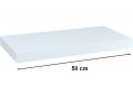 Nástenná polica STILISTA VOLATO - lesklá biela 50 cm