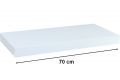 Nástenná polica STILISTA VOLATO - lesklá biela 70 cm