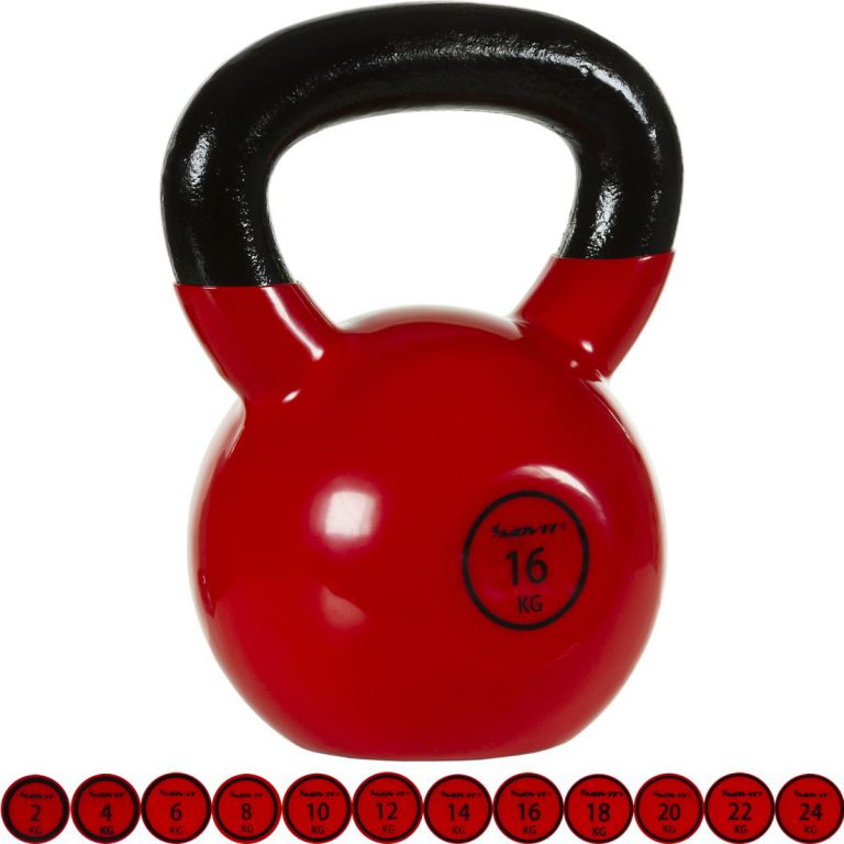 Obrázok OEM M32904 Kettlebell činka 16 kg MOVIT s vinylovým povrchom