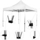 Záhradný párty stan nožnicový INSTENT 3 x 3 m + 2 bočné steny - biela