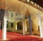 Vianočný svetelný záves - 3x6 m, 600 LED, teple biely