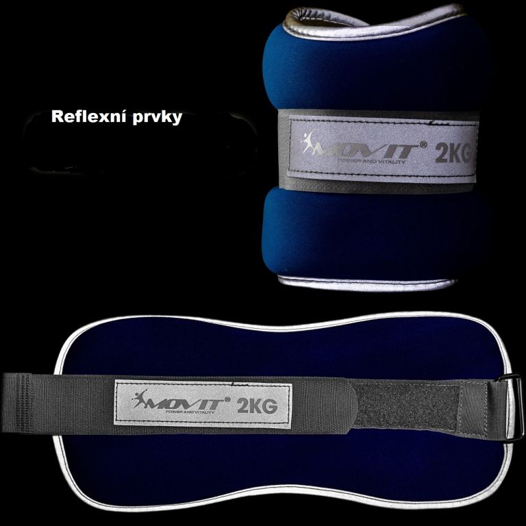 Obrázok Neoprénové záťažové reflexné manžety 2 x 1,5 kg