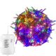 VOLTRONIC Vianočná reťaz 5 m, 50 LED, farebná, na batérie