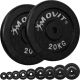 MOVIT sada 2 kusov závažia - 20 kg, liatina