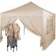 INSTENT záhradný párty stan - 3 x 3 m, champagne + 2 bočnice