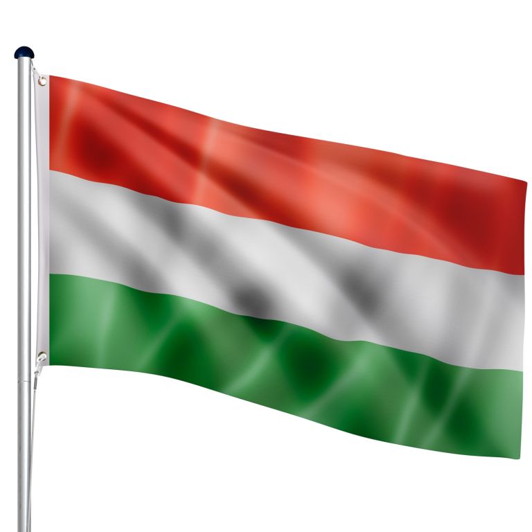 FLAGMASTER vlajkový stožiar vr. vlajky Maďarsko, 650 cm