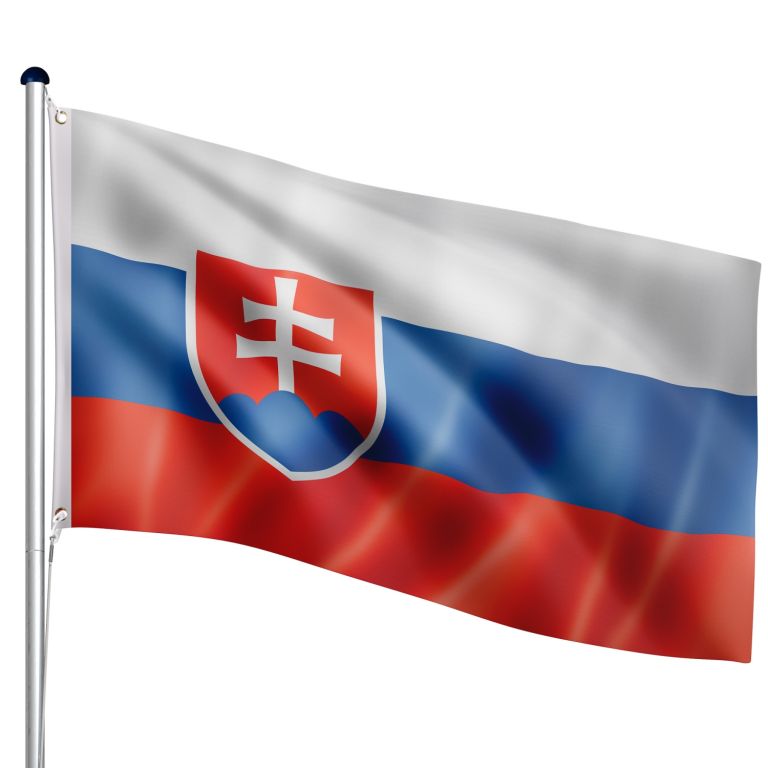 FLAGMASTER vlajkový stožiar vr. vlajky- Slovensko, 650 cm