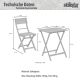 STILISTA záhradný bistro set 2 stoličky + stôl, drevo