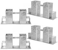 Stilista pomôcka na stohovanie palivového dreva, 4 ks