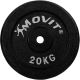 MOVIT kotúč na činku 20 kg liatinový