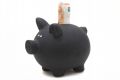 Keramická pokladnička - čierne popisovateľné prasiatko
