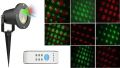 Vianočný laserový projektor - zelená/červená 8 efektov - 20 x 20 m s časovačom