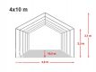 Záhradný párty stan CLASSIC 4 x 10 m - biela