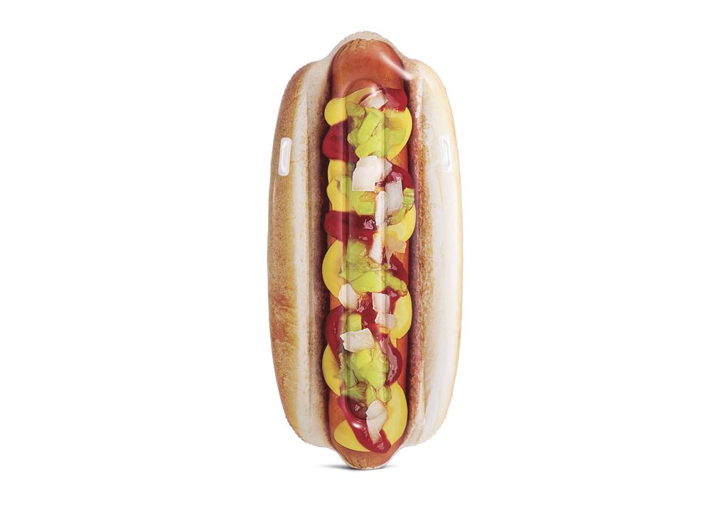 Nafukovacie lehátko Hot dog - 180 x 89 cm