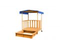 MARIMEX Pieskovisko drevené s altánkom, 113 x 116 x 136,5 cm