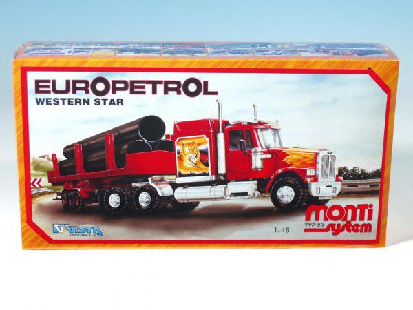 Stavebnice Monti 26 Europetrol Western star 1:48 v krabici 32x20,5x7,5cm