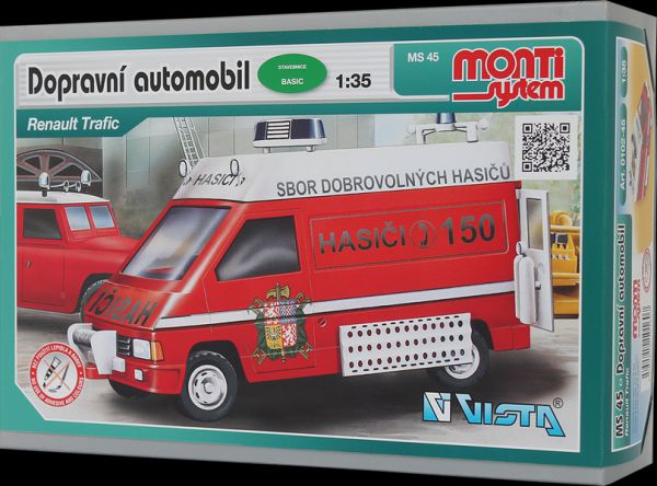 Obrázok Beneš a Lát a.s. Monti System 45 Renault Trafic Fire Brigade 1 : 35