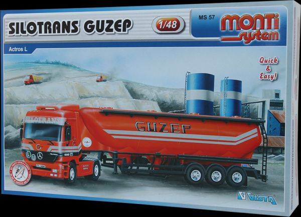 Obrázok Beneš a Lát a.s. Monti System 57 Mercedes Actros Silotrans Guzep 1 : 48