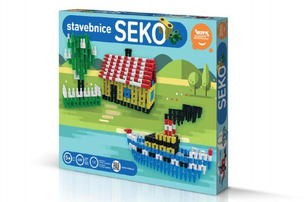 Stavebnice Seko 4 plast 600ks v krabici 35x29x3,5cm