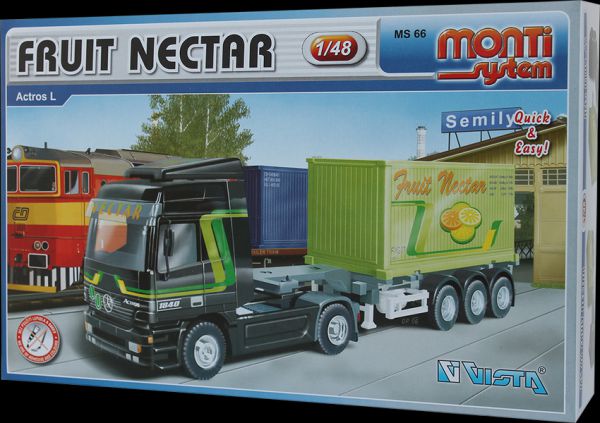 Obrázok Stavebnice Monti 66 Fruit Nectar Actros 1:48 v krabici 32x20,5x7,5cm