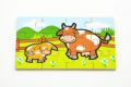 Puzzle dřevěné Moje první zvířátka 4x12 dílků 20x14x3,5cm v dřevěné krabičce 24m+ MPZ