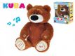 KUBA medvídek plyšový 35cm naučný na baterie v krabičce