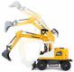 Auto Bagr Worxx plast 48cm 1:15 v krabici Liebherr A918 Litronic